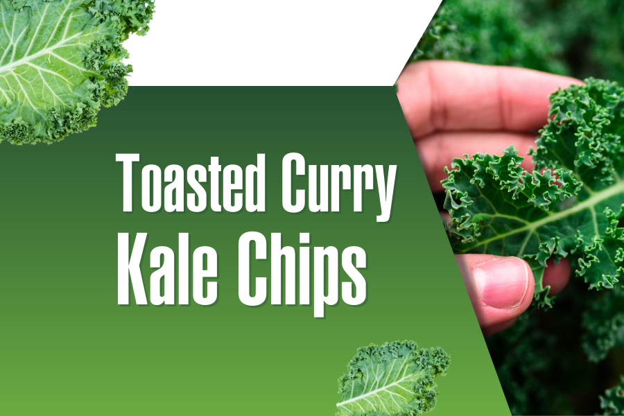 Toasted Curry Kale Chips