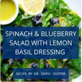 Spinach & Blueberry Salad With Lemon Basil Dressing Recipe