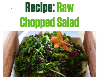 Raw Chopped Salad With Lemon Tarragon Dressing