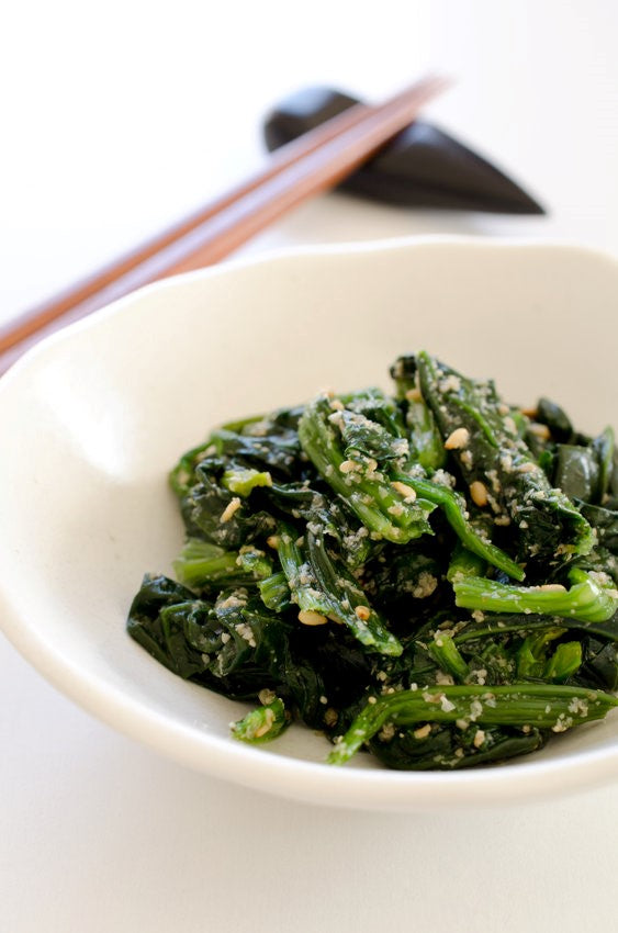 Japanese Spinach & Sesame Seeds Salad Recipe by Dr. Daryl