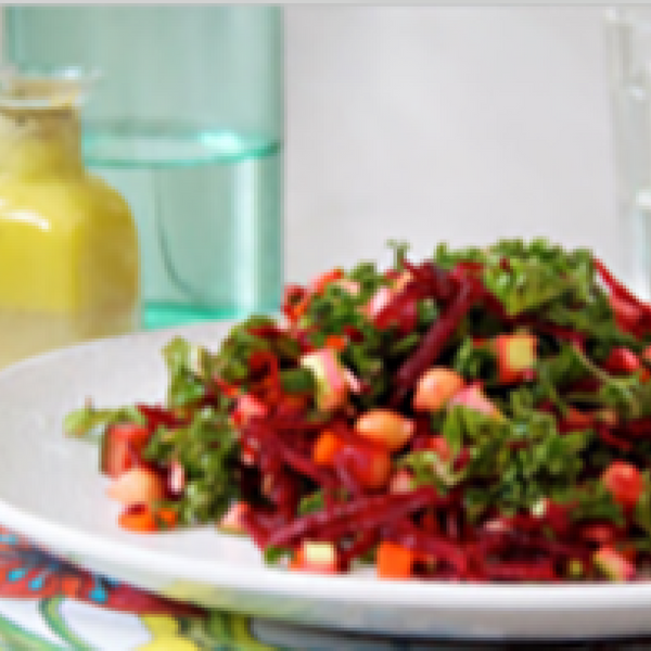 Alkaline Diet Recipe: Raw Chopped Salad with Lemon Pepper Dressing