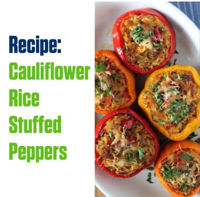 Cauliflower Rice Stuffed Peppers