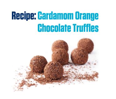 Cardamom Orange Chocolate Truffles