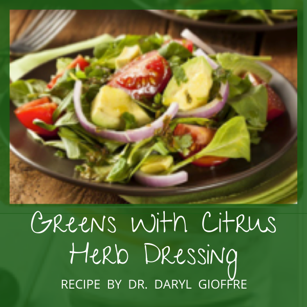 Greens With Citrus Herb Dressing Recipe