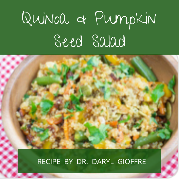 Quinoa & Pumpkin Seed Salad Recipe by Dr. Daryl