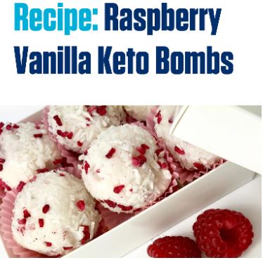 Raspberry Vanilla Keto Bombs