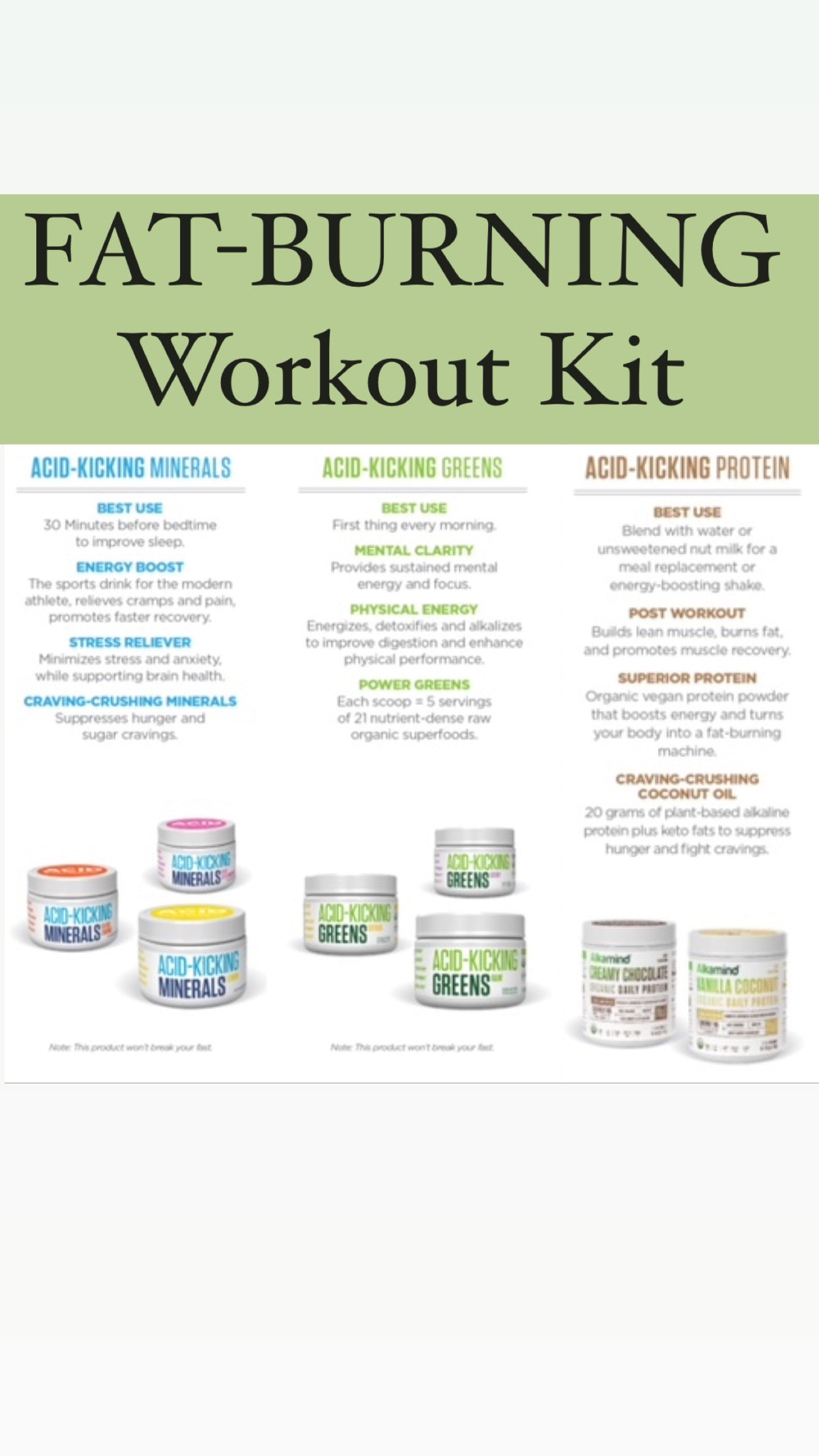 Fat Burning Workout Kit Alkamind